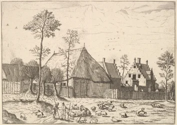 Schuppen mit Hütte, aus Die kleinen Landschaften