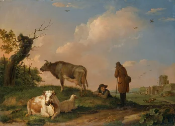 Landschaft mit Vieh, 1670-1690
