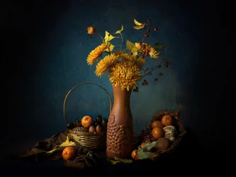 Goldenes Herbststillleben