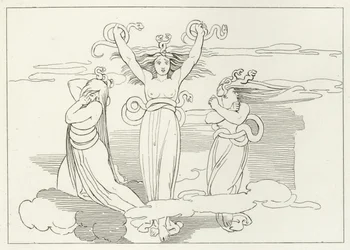 Die Furien, Inferno, Gesang 9 (Gravur)