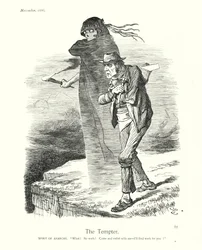 Sir John Tenniel Karikatur: Der Versucher