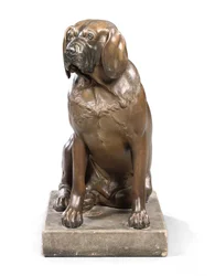 Ein George III Modell eines Hundes, ca. 1760