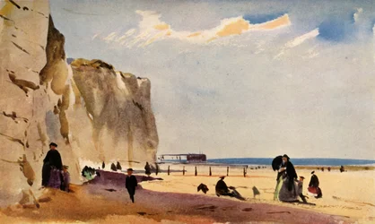 Küstenszene, Normandie, ca. 1860, 1934