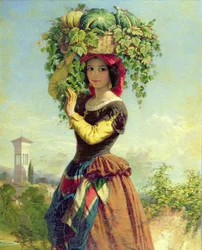 Ein italienischer Obstverkäufer