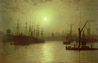 Abenddämmerung über der Themse