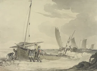 Fischer, der aufs Meer hinausfährt, ca. 1810