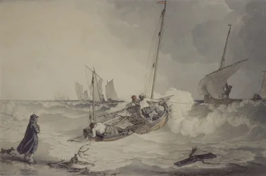 Fischerboote fahren hinaus