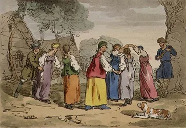 Dorfunterhaltungen, Tafel 82 aus Band III von 