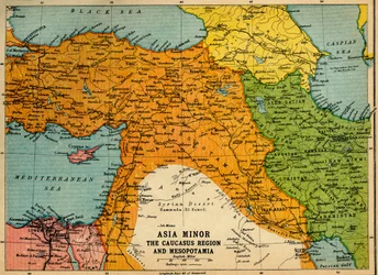 Kleinasien, die Kaukasusregion und Mesopotamien, Erster Weltkrieg