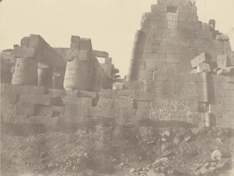 Karnak, Säulenhalle, Nordwand, Außenseite, Nr. 1 bis