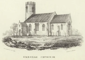 Allerheiligenkirche im Dorf Gresham