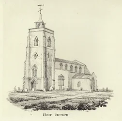 Die Kirche St. Andrew im Dorf Holt