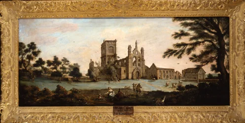 Ansicht der Kirkstall Abbey von Nordwesten
