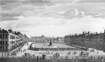 Ansicht des Leicester Square, London, 1753