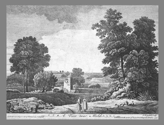 Eine Ansicht in der Nähe von Mold, um 1752
