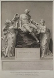 Shakespeare mit der Muse der Literatur und dem Genius der Malerei, 1803