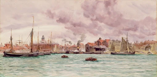 Hafen von Portsmouth, 1884
