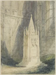 Entwurf für Chattertons Kenotaph in der Kirche St Mary Redcliffe