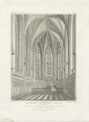 Innenraum der Kathedrale von Lichfield - Lady Chapel: Gravur, nd [ca. 1820] (Druck)