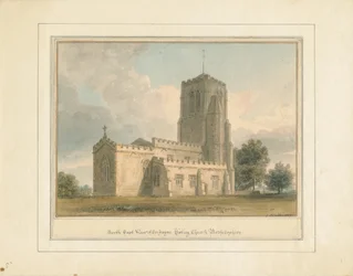 Bedfordshire - Kirche von Cockayne Hatley, 1817
