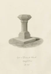 Taufbecken in der Bucknall Kirche
