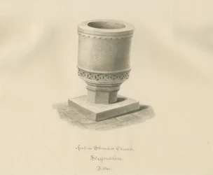 Taufbecken in der Kirche von Standon