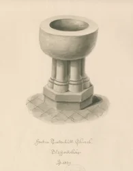 Taufbecken in der Kirche von Tatenhill