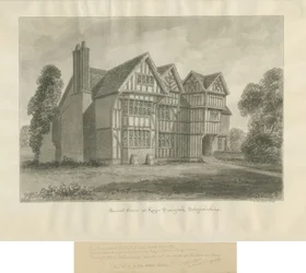 Kingswinford - Bradley Hall: Sepia-Zeichnung