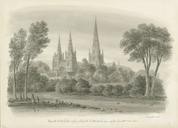 Lichfield Kathedrale - Südwestansicht