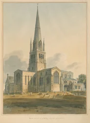 Oxfordshire - Witney Kirche, 1802