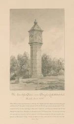 Westmorland - Brougham Castle - Countess Pillar: Sepiazeichnung, 1800