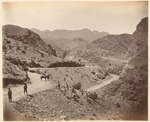 Landi Kotal Pass mit Straße gebaut von den Queen