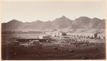 Westliches Ende des Dakka-Forts, Blick auf Khurd Khyber