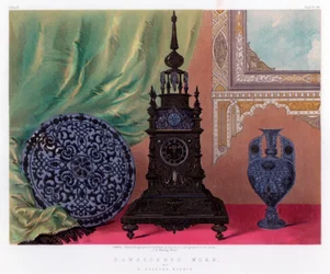 Damastarbeit, 19. Jahrhundert