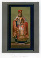 Wandbild in Mosaik, 19. Jahrhundert