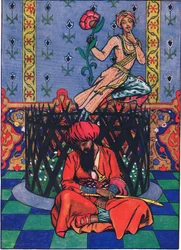 Träumerei von Ormuz dem Perser, Illustration aus The Garden of Kama (and other lyrics from India), 1920