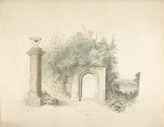 Titelseite zu einer Gruppe von Plänen, Erhebungen und szenischen Innenräumen von Lea Castle, Worcestershire..., 18
