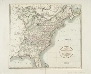 Eine neue Karte der Vereinigten Staaten von Amerika, nach den neuesten Autoritäten, 1806