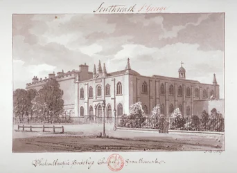 Kapelle der Philanthropic Society Institution, London Road, Southwark, London, 1827