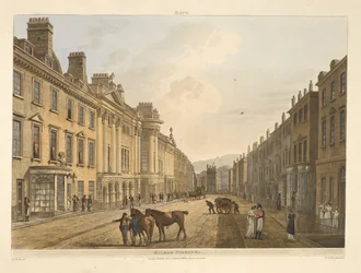 Milsom Street, Bath, illustriert durch eine Serie von Ansichten, nach den Zeichnungen von J. C. Nattes; mit Beschreibungen zu jeder Platte. John Claude Nattes 1806