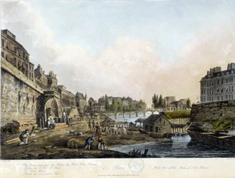 Paris: Vue du Pont Notre-Dame - in „Paris vu par J.C. Mats“, hrsg. Miller, London