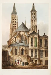 Die Kirche von St. Germains, Illustration aus Versailles, Paris und Saint Denis, veröffentlicht 1810