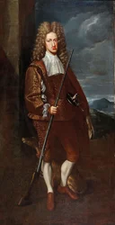 Porträt von Karl II. von Spanien im Jagdkostüm