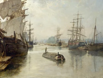 Die Docks von Gloucester, vor 1922