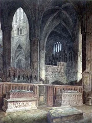 Innenraum der St. Edmunds Kapelle, Westminster Abbey, 19. Jahrhundert