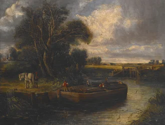 Barke auf dem Kanal