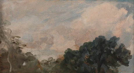 Wolkenstudie mit Bäumen