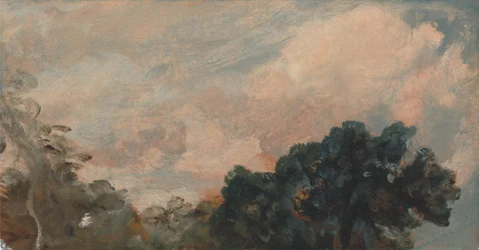 Wolkenstudie mit Bäumen