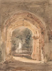 Kirche von East Bergholt, Blick aus dem südlichen Torbogen des zerstörten Turms