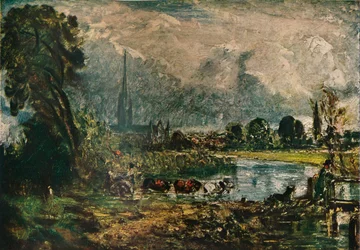 Kathedrale von Salisbury, um 1829, 1911